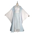 Miniatyrbilde 3 av 5: Mo Dao Zu Shi Cosplay Kostyme Sett - Wen Qing Hanfu og Parykkalternativer