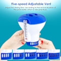 Miniatyrbillede 4 af 4: Klordiffusor til pool: Automatisk flydende dispenser med termometer