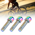 Miniatyrbillede 7 af 8: 6 stk M5x25mm titanium legering cykelflaskebeslag opbevaringsstativ Bolt Cykeltilbehør (farver)