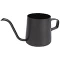 Sort kaffekanne i rustfritt stål med lang svanehals (250 ml)