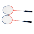 Miniatyrbild 5 av 8: Badmintonracketset i lättviktsjärnlegering, enstaka racketar med förvaringsväska för nybörjare