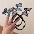 Miniatyrbild 3 av 3: Ins Style Elegant Lazy Hair Curler Set - Skapa franska twist frisyrer med lätthet Blå fjäril