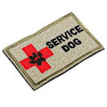 Miniatyrbillede 1 af 5: 8 x SERVICEHUND Broderi Mærke Sy-på Armbånd Applikation Badge Udendørs--