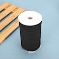 Miniatyrbild 4 av 8: 100 meter elastiskt band platt flexibelt rep band munstycke kläder tillbehör 10mm (svart )