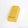 Miniatyrbilde 7 av 8: Simulering Gold Bar Bullion Dørstopper Gull Murstein Hjem Dørstopper