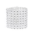 Miniatyrbillede 4 af 5: 50 stk. 8 rækker stolserp servietringe diamant mesh wrap bånd til bryllup juleslim