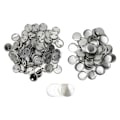 Miniatyrbild 6 av 8: 100 Set Blank Knappar Badge-delar Rund Form Rostskydd Lätt att Skriva ut Knappnåls-set för Knapptillverkningsmaskin 32mm/1.3in