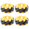 Pikkukuva 6 / 8: Mecanum Wheel OmniDirectional Smart Robot Auton osat Tarvikkeet Tee itse lelukomponentit 60mm (2 paria)