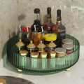 Miniatyrbild 8 av 8: Kryddorganisationsbehållare 360° Rotation Multifunktion Snack Frukthållare för Kök Skafferi Badrumsskåp Transparent Grön