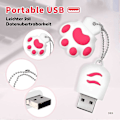 Miniatyrbillede 5 af 5: USB Flash Drive 128 GB, USB 2.0 Flash Drive, 128 GB Bærbar USB Stick USB Flash Drive Ekstern Lagring Hukommelse til Computere Fjernsyn Bil Hvid