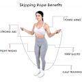 Miniatyrbild 2 av 5: Justerbart hopprep Speed Rope Blå för Boxträning Hopprep för Män och Kvinnor Fitness Skolspel för Barn Utomhusaktiviteter