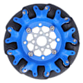 Pikkukuva 1 / 8: 4 tuuman ympärisuuntainen pyörä SPCC teräsakseli TPU-kumirullarobotti auton Omni-komponentitOikea 5606-0000-0100