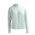 Miniatyrbillede 7 af 8: Dame solbeskyttelses hættetrøje sommer udendørs åndbar langærmet UV beskyttelsesjakke (grøn) XL/2XL