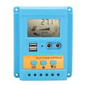 Solladdningsregulator 12V 24V Automatisk Identifiering 2 USB-portar LCD-display Hög Effektivitet för Förseglat Batteri 50A