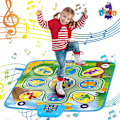 Miniatyrbilde 1 av 5: Dansematte for barn, dansepute med 5 moduser, musikk, justerbart volum, lysende danseutfordringsmatte, bursdagsgaver til 5 6 7 8 år gamle jenter og gutter