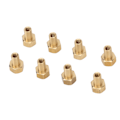 Pikkukuva 8 / 8: 8 kpl 1/24 RC kuusiomutteria messinkiä kestävä RC pyörän lukkomutterin vaihto Axial SCX24 8mm / 0.31in