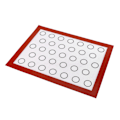 Miniatyrbillede 6 af 8: Nonstick Silikone Bagemåtte Ovn Bagværk Liner Macaron Kage Cookie Sheet Køkken (rød)