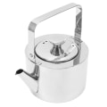 Miniatyrbillede 5 af 8: Rustfrit tekande i rustfrit stål med si, tykkere metaltekande med ergonomisk håndtag til alle komfurer, lille, 1L