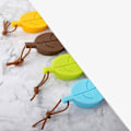 Miniatyrbilde 2 av 4: Dørstoppere for gulv, 4 stk. dørstoppere i gummi, sklisikre kiler, for sklisikre barnerom, hjem, kontorer, arbeidsplasser, 9,5*4,7*2,2 cm, grønn gul blå