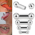 Miniatyrbillede 1 af 5: Trendy Titanium Stål Tunge Studs Sæt med 5 forskellige størrelser