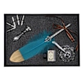 Miniatyrbilde 8 av 8: Fjærpenn Vintage Skrivetegning Penn Utskiftning Nib Seal Tom Blekkflaske Kit Blå