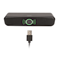 Miniatyrbillede 1 af 8: Computerhøjttaler USB-drevet stereo 2-kanals Plug and Play RGB computerhøjttaler Sort