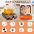 Miniatyrbillede 2 af 5: Auto On/Off Opgradering - Induktionskrusvarmer kompatibel med skrivebord med 9 temperaturindstillinger, 1-9 timers timer EU-stik