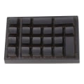 Miniatyrbilde 6 av 8: 21 taster numerisk tastatur RGB bakgrunnsbelyst ergonomisk lite mekanisk numerisk numerisk tastatur for bærbar datamaskin Svart