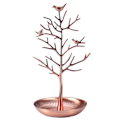 Miniatyrbilde 1 av 8: Metall ørepynt Stativ Halskjede Organizer Smykkeholder Ornament Display Trestativ (bronse)