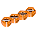Miniatyrbillede 3 af 8: 12mm Universal Hjul Hex Hub Adapter til HSP Sakura 1/10 Skala RC Bil (5mm, Gylden orange)