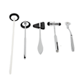 Miniatyrbillede 6 af 8: 5 stk neurologisk hammer medicinsk instrumentsæt med pinwheel zinklegering diagnostisk percussion hammer sæt