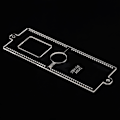 Miniatyrbillede 7 af 8: Kort tegnebog Taske Craft Akryl Stencil skabelon sæt Læder Craft DIY Værktøj XBY-04