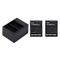 Miniatyrbillede 7 af 8: Kamera Batteri Oplader Hurtig Dobbelt Slot Batteri Oplader med 2 Batterier Kompatibel til Hero 2 3