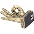 Miniatyrbilde 7 av 8: Harpiks Finger Statue OK Gest Skulptur Skrivebordsornamenter Hjem Retro Dekorasjon Messing Farge