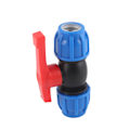 Miniatyrbillede 7 af 8: 4 stk. PE lige kugleventil afspærringsventil til hjem og have rør fittings tilbehør 1/2in