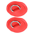 Miniatyrbilde 6 av 8: D-ring putelapplikasjon PVC oppblåsbar båt flåte jolle kano surfebrett kajakk surring montering rød