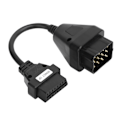 Miniatyrbillede 1 af 8: Professionel OBD2-adapter 12-benet til 16-benet bildiagnostisk forlængerkabel