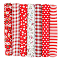 Miniatyrbilde 1 av 4: 6 stk 50x50 cm DIY håndlaget patchwork bomullsstoff quiltesett med diverse design