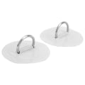 Miniatyrbillede 5 af 8: 2 stk. oppustelig båd kajak D-ring pude patch PVC marine rustfrit stål fast spænde (hvid)