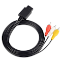 Miniatyrbilde 3 av 8: Standard AV-kabel 5,9 fot lengde 3 farger hannstål kobber fleksibel lyd- og videokabel for N64 NGC
