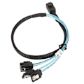 Pikkukuva 7 / 8: 12 Gt/s Mini SAS HD SFF 8643 - 4 SATA 3.0 -kaapeli PVC-kaksikanavainen 7P-palvelin kiintolevyjärjestelmän datalinja 1 m / 3,3 jalkaa
