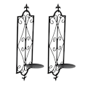 Miniatyrbilde 7 av 8: 2 stk vegglampe lysestake henger jern vegg lysestake holder veggdekorasjoner for stue spisestue