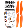 Miniatyrbild 7 av 8: 2212 KV1400 Motor 40A XT60T ESC SG90 Servo 8060 Propeller Kit för RC Drone Aircraft FPV