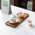 Miniatyrbilde 5 av 5: Serveringsbrett i akasiatreet - liten rektangulær ostefat