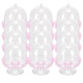 Pikkukuva 3 / 8: 12 set Mini Candy Box kakkuteline Cupcake Candy esittelylautanen kannella Juhlatarvikkeita Vaaleanpunainen