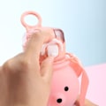 Pikkukuva 5 / 8: Suloinen lasten vesipullo oljilla ja olkahihnalla - 800 ml