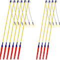 Miniatyrbilde 1 av 5: 10x Lanternestav For Barn Lykter For St 40 Cm I Sett Lykt Med Stang Og Lys Elektrisk Batteridrevet 5Sett