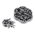 Miniatyrbillede 3 af 8: 1000 stk. skinnende, transparente dekorative rhinestones til neglekunst til piger og kvinder JM201 sort