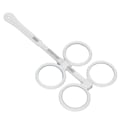 Pikkukuva 4 / 8: Optinen flipper muovinen säädettävä optometrinen läppälinssiinstrumentti näkötestikortilla Amblyopia White ±1,0 D.