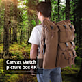 Miniatyrbilde 6 av 8: 4K Canvas kaffe tegnebrett Multifunksjonell Sketchpad Art Bag